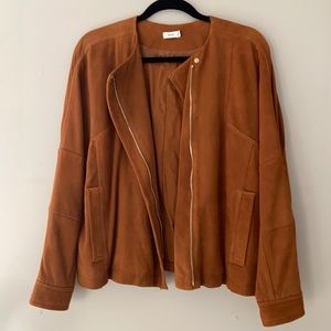 Vince Nubuck Suede Dolman Sleeve Moto Jacket NWOT
